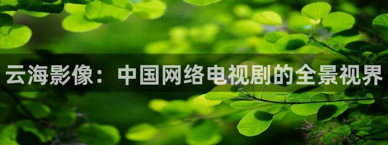 色草莓视频在线观看：云海影像：中国网络电视剧的全景视界